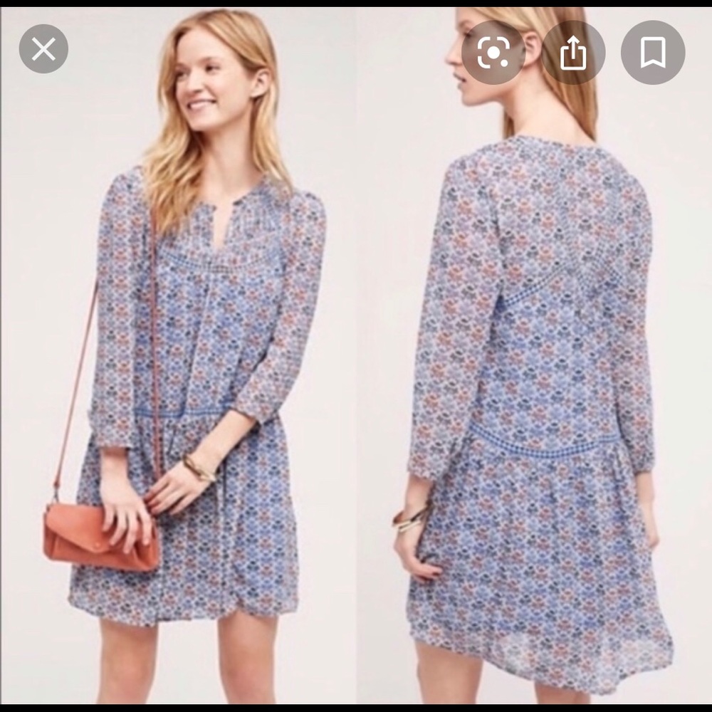 Anthropologie holding horses betony swing dress